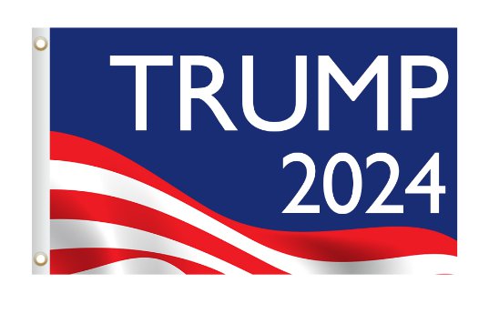 Trump 2024 Flag 3x5Ft Make America Great Again With 2 Grommets - 3