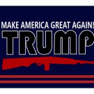 Trump Guns Flag Blue Make America Great Again USA Sign 3x5ft