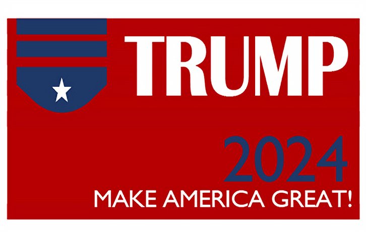 President Trump 2024 Flag Red Make America Great Again USA Sign 3x5ft