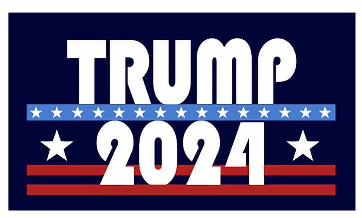 President Trump 2024 Flag Blue Make America Great Again 3x5ft Star