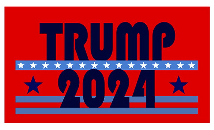 President Trump 2024 Flag Red Make America Great Again 3x5ft Star