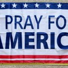 Donald Trump 2024 Flag I Pray For America White BST USA Desantis Sign 3x5'