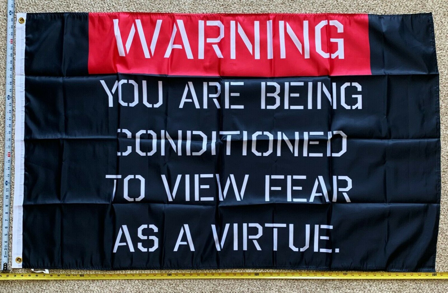 Donald Trump 2024 Flag You Are Being Conditioned USA Desantis Sign 3x5'