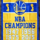 olden State Warriors Championship Flag 3x5 ft Vertical Banner Man-Cave New