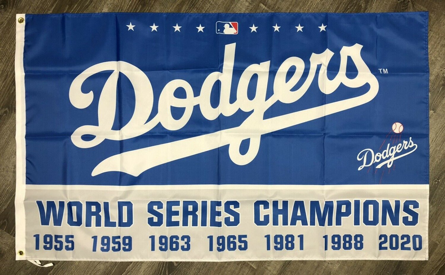 Los Angeles Dodgers World Series Championship Flag 3x5 ft Banner Man-Cave