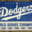 Los Angeles Dodgers World Series Championship Flag 3x5 ft Banner Man-Cave
