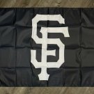 San Francisco Giants Logo Flag 3x5 ft Black White Banner Man-Cave Garage