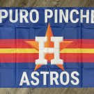 Houston Astros Retro Flag 3x5 ft Classic Sports Blue Banner Man-Cave Bar Pub