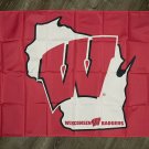 Wisconsin Badgers Flag 3x5 ft Sports State Red Banner Man-Cave Garage