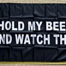 Beer Flag Hold My Beer Black Busch Bud Twisted Claw Sign Poster 3x5'