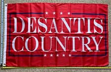 Ron Desantis Flag Trump Desantis Country Red Poster Sign USA 3x5'