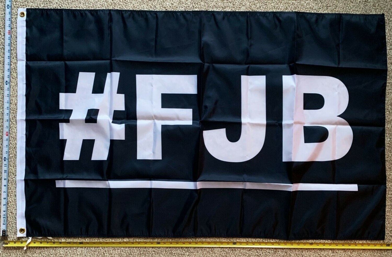 Donald Trump Flag 2024 #FJB Black MAGA Biden Sucks Desantis USA Sign 3x5'