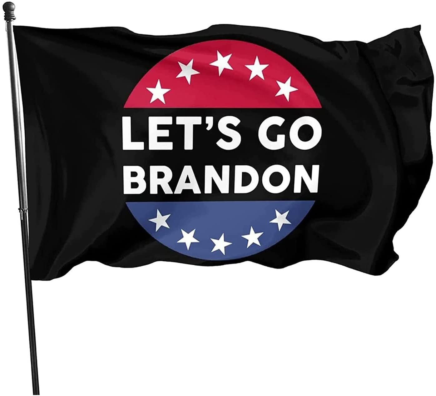 "Let&acirc;��s Go Brandon"Flag for Wall College 3x5Ft Red Black With Brass Grommets