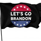"Let’s Go Brandon"Flag for Wall College 3x5Ft Red Black With Brass Grommets
