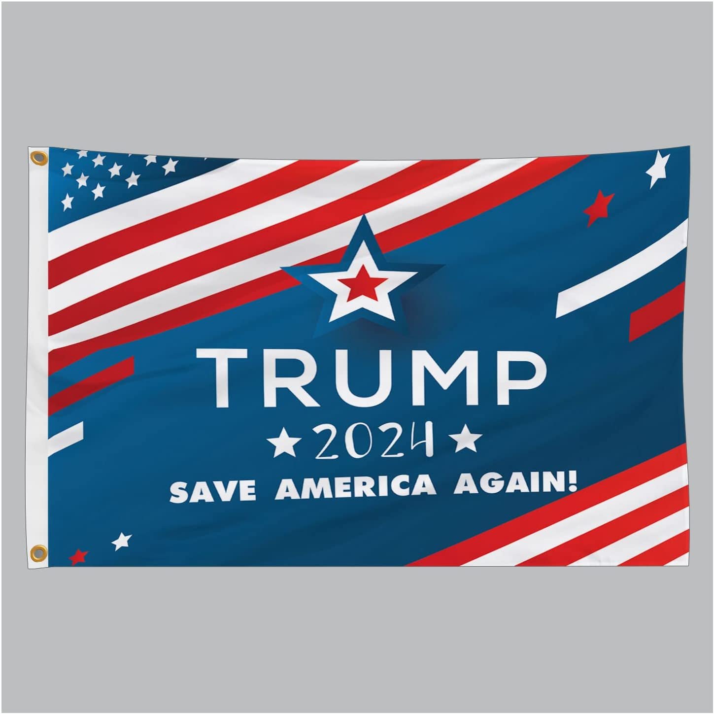 Trump 2024 Save America Again Flag Rectangle Flag, Reelect Donald