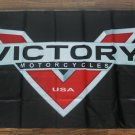 Victory Motorcycles Flag Banner Motorcycle Bike Moto GP Man Cave V Logo USA