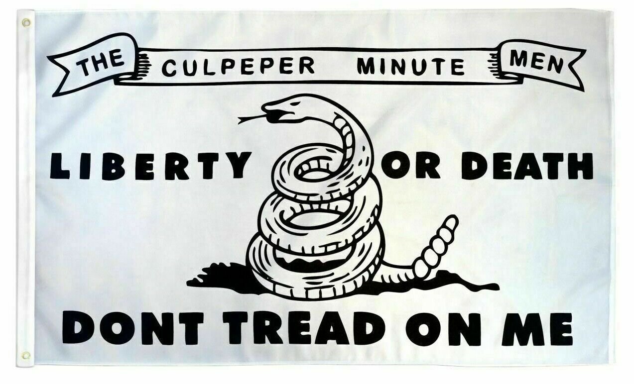 3x5FT Flag White Culpeper Minutemen Don't Tread Patriot Liberty Revolutionary