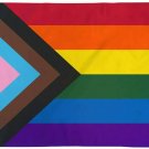 Progress Pride Large Flag 3x5FT Gay Lesbian LGBTQ Community Trans Color
