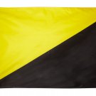 Ancap Flag 3x5 FT Banner Anarcho Capitalism Capitalist Black and Yellow