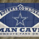Dallas Cowboys Man-Cave Flag 3x5 ft Sports Blue Football Banner Garage Bar