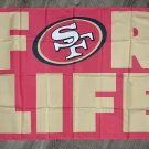 San Francisco 49ers for Life Flag 3x5 ft Sports Red Banner Man-Cave Garage