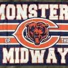 Chicago Bears Monsters Midway Flag 3x5 ft Sports Banner Man-Cave Garage