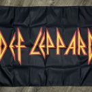 Def Leppard Union Jack Flag 3x5 ft Banner Black Joe Elliot Savage Rock Metal Man-Cave
