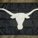 Texas Longhorns Logo Flag 3x5 ft Black Sports Banner Man-Cave Garage