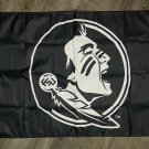 Florida State Seminoles Logo Flag 3x5 ft Black Sport Banner Man-Cave Garage
