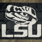 LSU Tigers University Logo Flag 3x5 ft Black Sports Banner Man-Cave Garage
