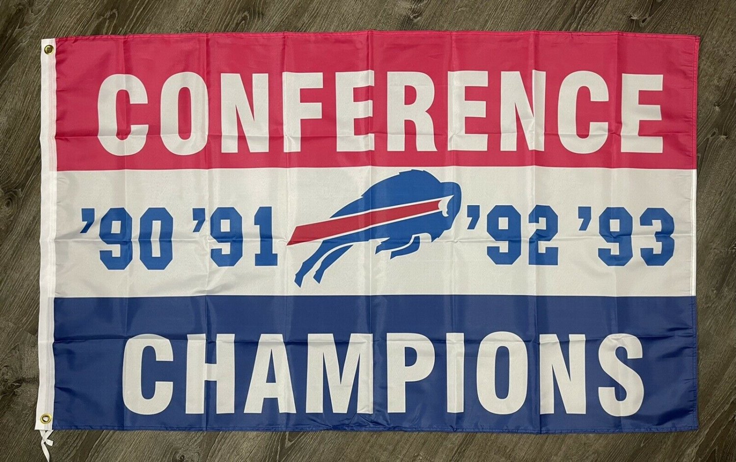 Buffalo Bills AFC Championship Flag 3x5 ft Blue Sports Banner Man-Cave New