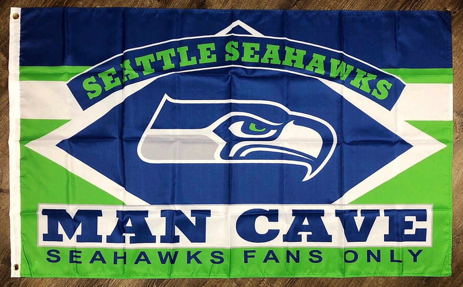 Seattle Seahawks Man-Cave Flag 3x5 ft Sports Banner Super Bowl Championship