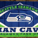 Seattle Seahawks Man-Cave Flag 3x5 ft Sports Banner Super Bowl Championship