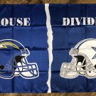 San Diego Chargers vs Dallas Cowboys House Divided Flag 3x5 ft Banner New