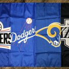Los Angeles Clippers Dodgers Rams Kings Flag 3x5 ft Sports Banner Man-Cave