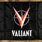 Valiant_Comics Logo Flag 3x5 ft Black Banner Comic Man-Cave Garage Toy Room