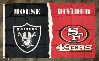 Kansas City Chiefs vs Denver Broncos House Divided Flag 3x5 FT