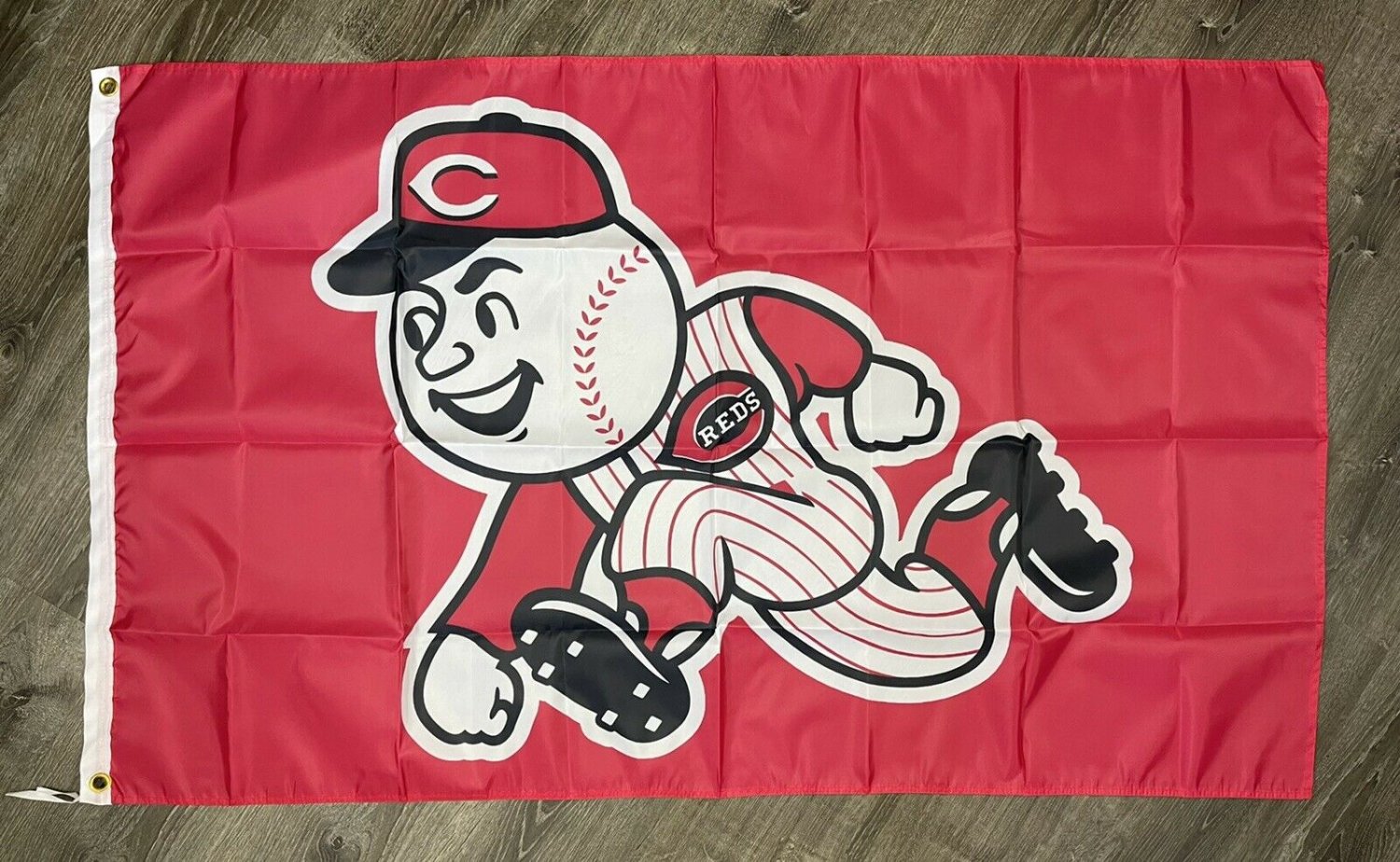 Cincinnati Reds Retro Logo Flag 3x5 Ft Sports Red Banner Man-Cave ...