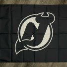 New Jersey Devils Logo Flag 3x5 ft Hockey Sports Black Banner Man-Cave