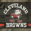 Cleveland Browns Retro Style Man-Cave Flag 3x5 ft Sports Banner Garage
