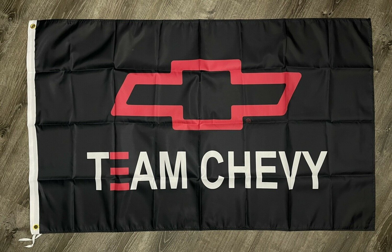 Chevrolet Team Chevy Racing Flag 3x5 ft Black Banner Man-Cave Garage ...