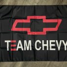 Chevrolet Team Chevy Racing Flag 3x5 ft Black Banner Man-Cave Garage Car Club