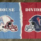 Houston Texans vs Houston Oilers House Divided Flag 3x5 ft Sports Banner