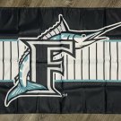 Florida Marlins Retro Style Flag 3x5 ft Black Sports Banner Man-Cave Garage