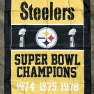 Pittsburgh Steelers Super Bowl Championship Flag 3x5 ft Sports Banner New