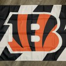 Cincinnati Bengals Logo Flag 3x5 ft Sports Banner Man-Cave Garage Bar Pub