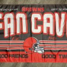 Cleveland Browns Fan Cave Flag 3x5 ft Sports Banner Man-Cave Garage