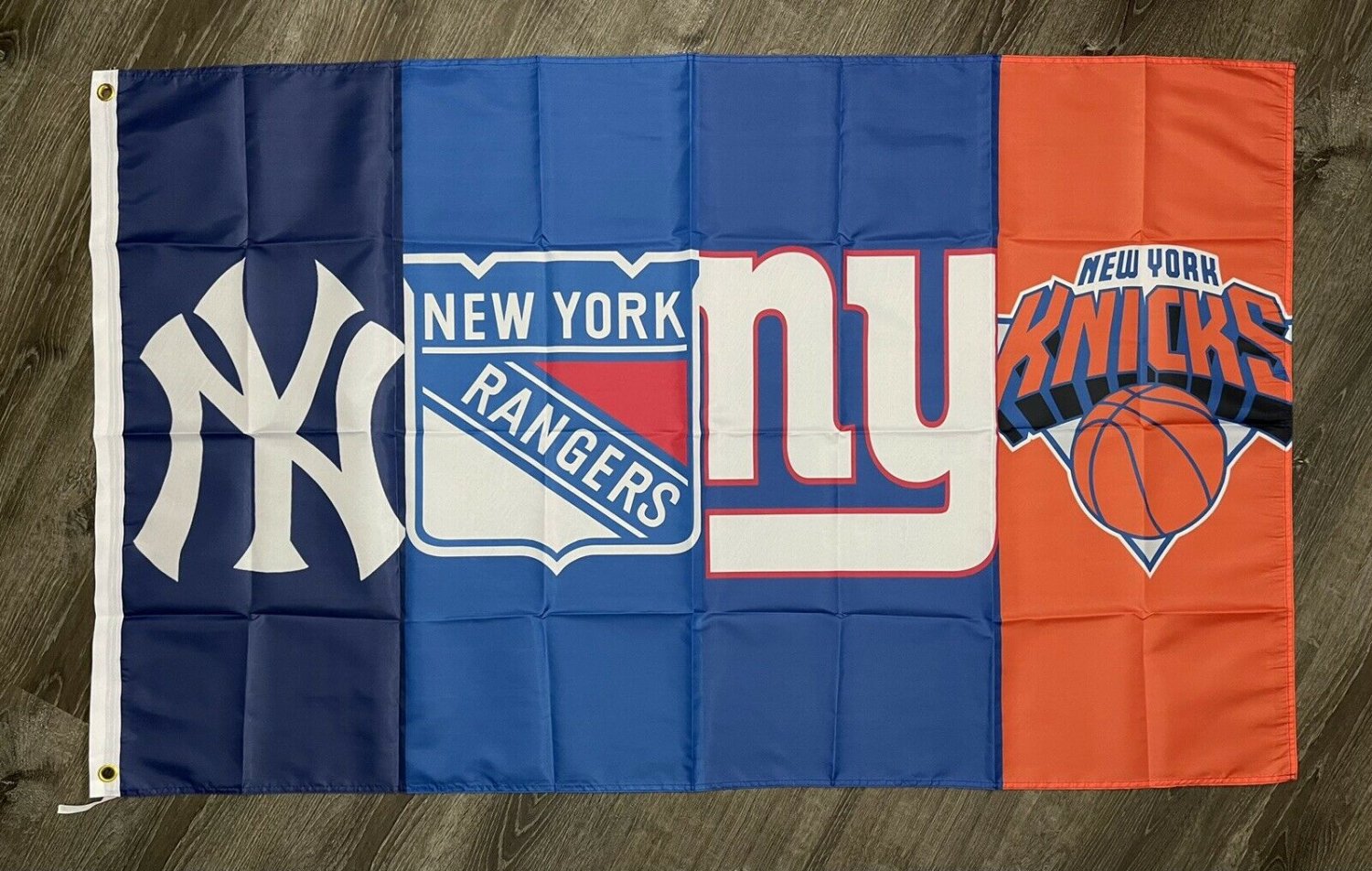 New York Yankees Rangers Giants Knicks Flag 3x5 ft Sports Banner Man-Cave Garage