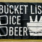 Beer Flag Bucket List B Family Party Fun Bud Claw Busch Sign 3x5'