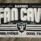 Las Vegas Oakland Raiders Fan Cave Flag 3x5 ft Sports Banner Man-Cave Garage